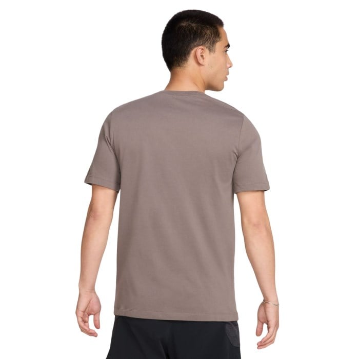 Nike Dri-Fit Logo Mens Trail Running T-Shirt - Cave Stone/Black