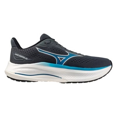 Mizuno Wave Inspire 22 - Mens Running Shoes - Dark Slate/Blue Jewel/White