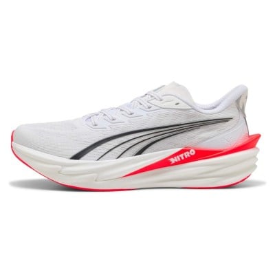 Puma Deviate Nitro 4 - Mens Running Shoes - White/Ultra Red
