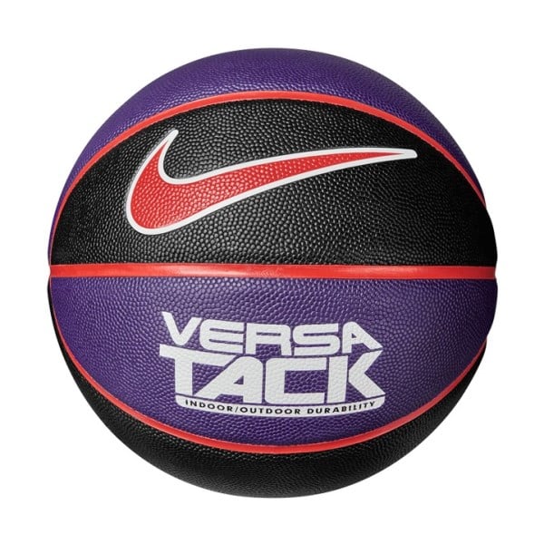 Nike Versa Tack Indoor/Outdoor Basketball - Size 7 - Black/Court Purple/Chile Red/White