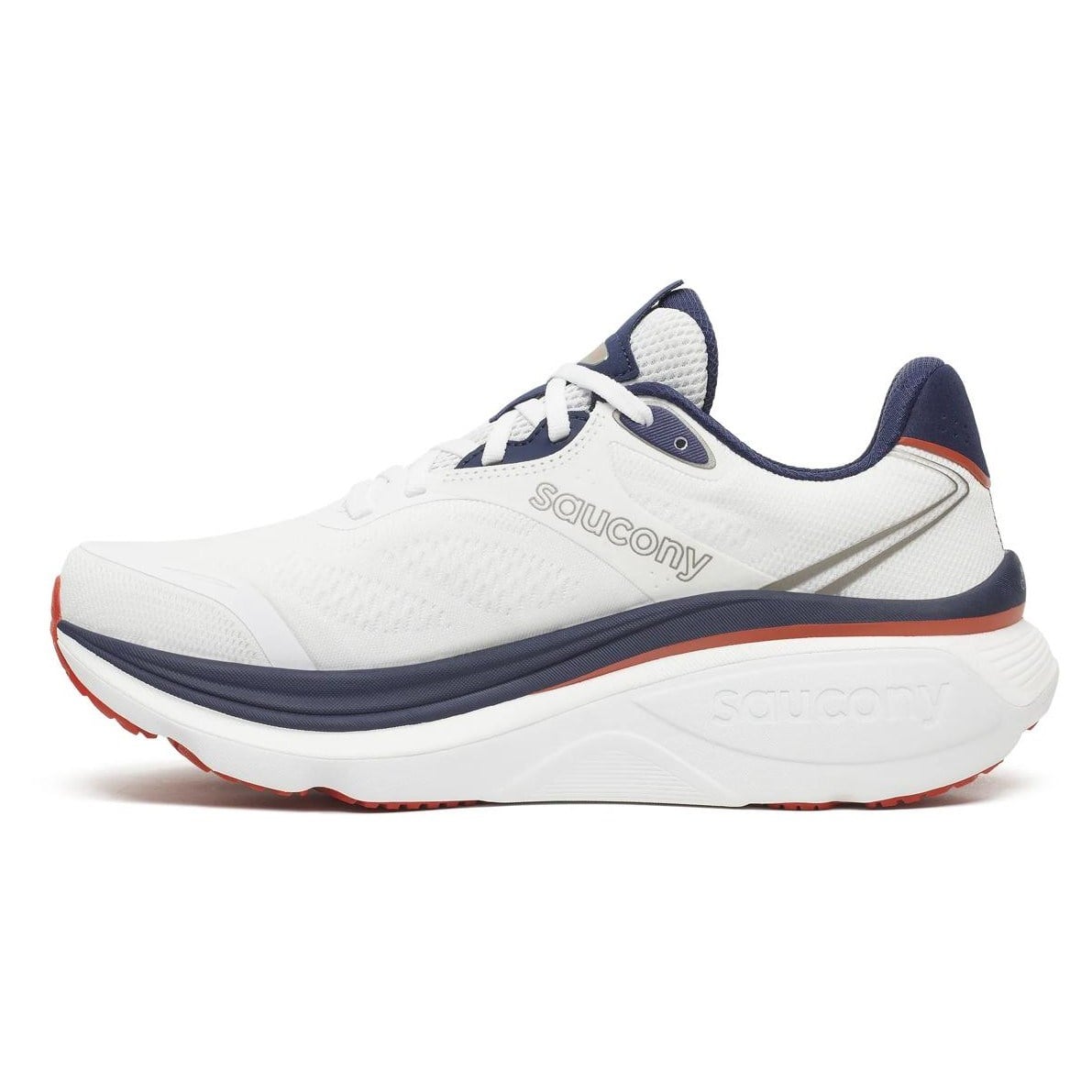 Saucony Hurricane 26 - Mens Running Shoes - White/Naval - image 3