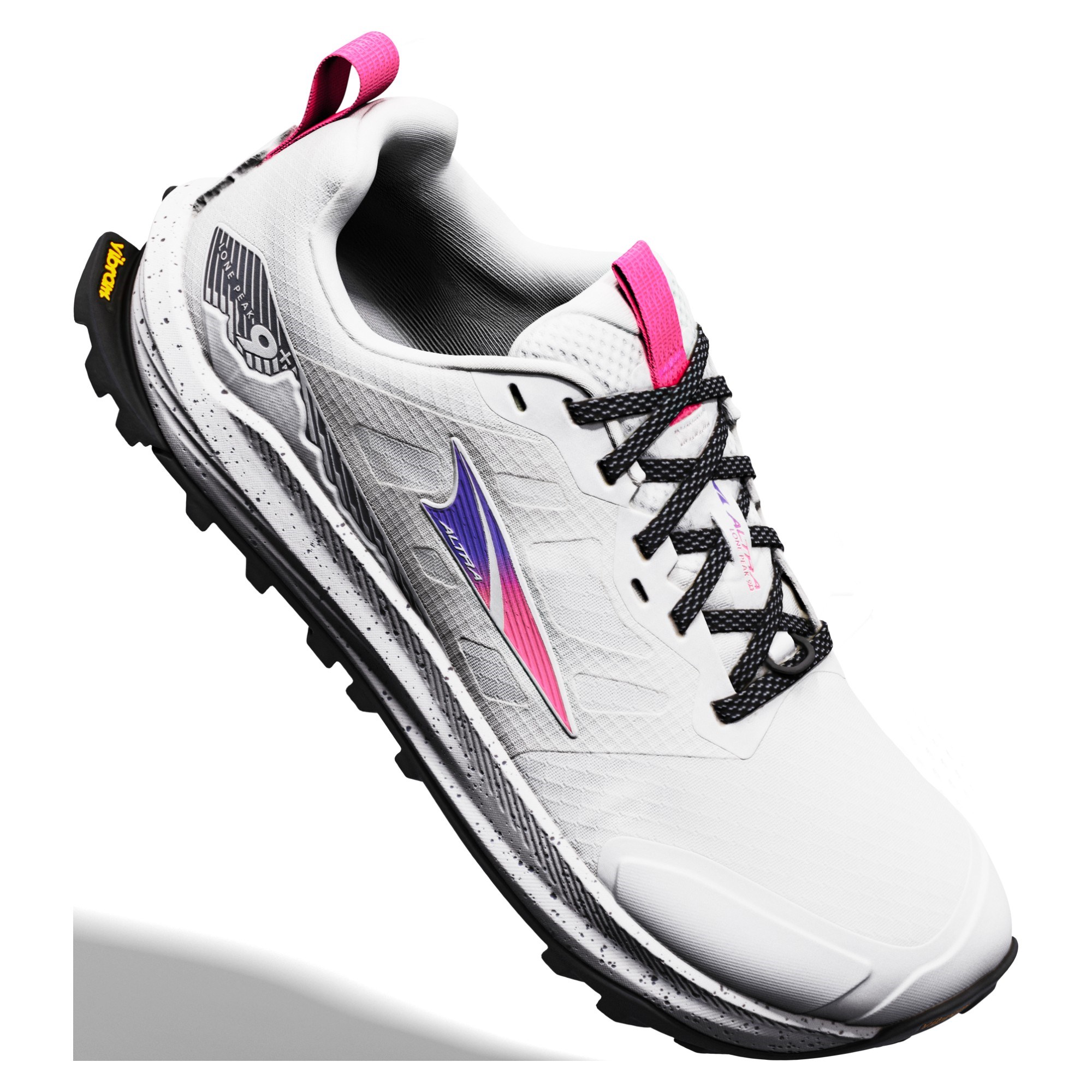 Altra Lone Peak 9+ - Womens Trail Running Shoes - Vaporous Gray/Knockout Pink/Black - image 6