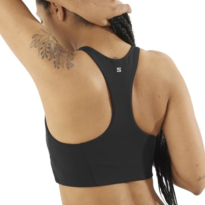 Salomon Shakeout Core Womens Sports Bra - Deep Black