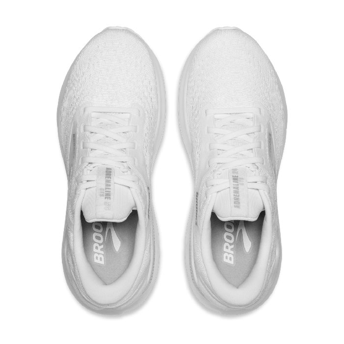 Brooks Adrenaline GTS 24 - Womens Running Shoes - White/Oyster/Alloy