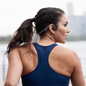 Shokz OpenMove Wireless Bluetooth Bone Conduction Headphones - Slate Grey