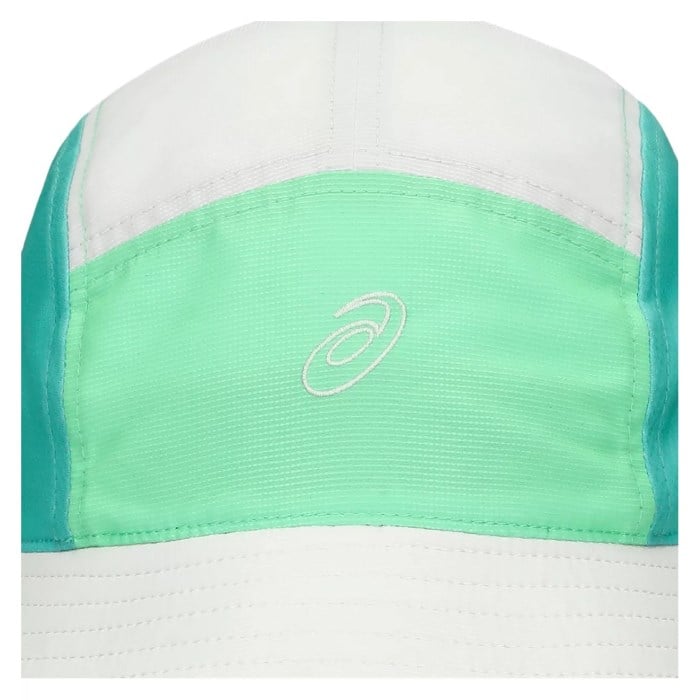 Asics Performance Running Unisex Bucket Hat - Cream/Vital Green