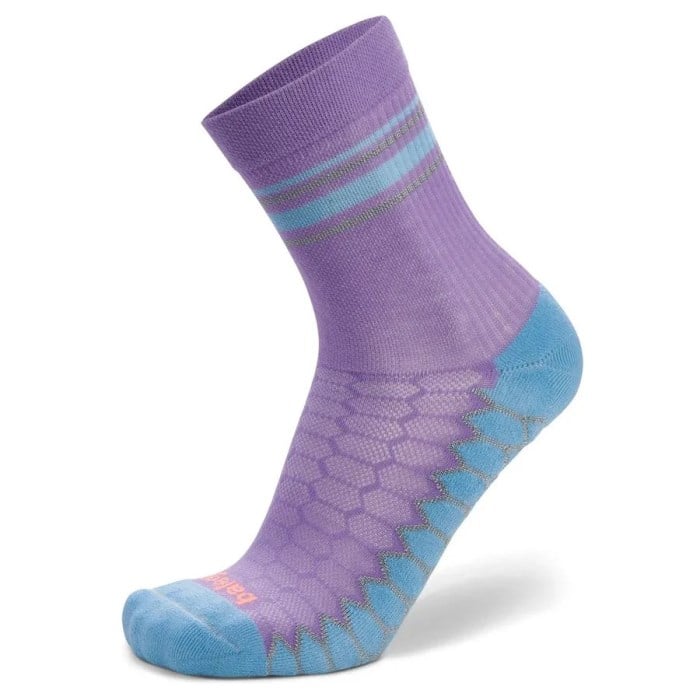 Balega Silver Mini Crew Running Socks - Lavender