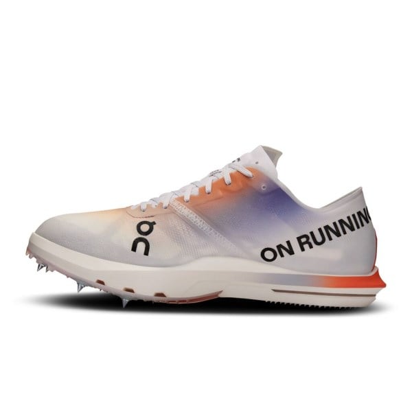 On CloudSpike Citius - Mens Mid Distance Track Running Spikes - White/Flame