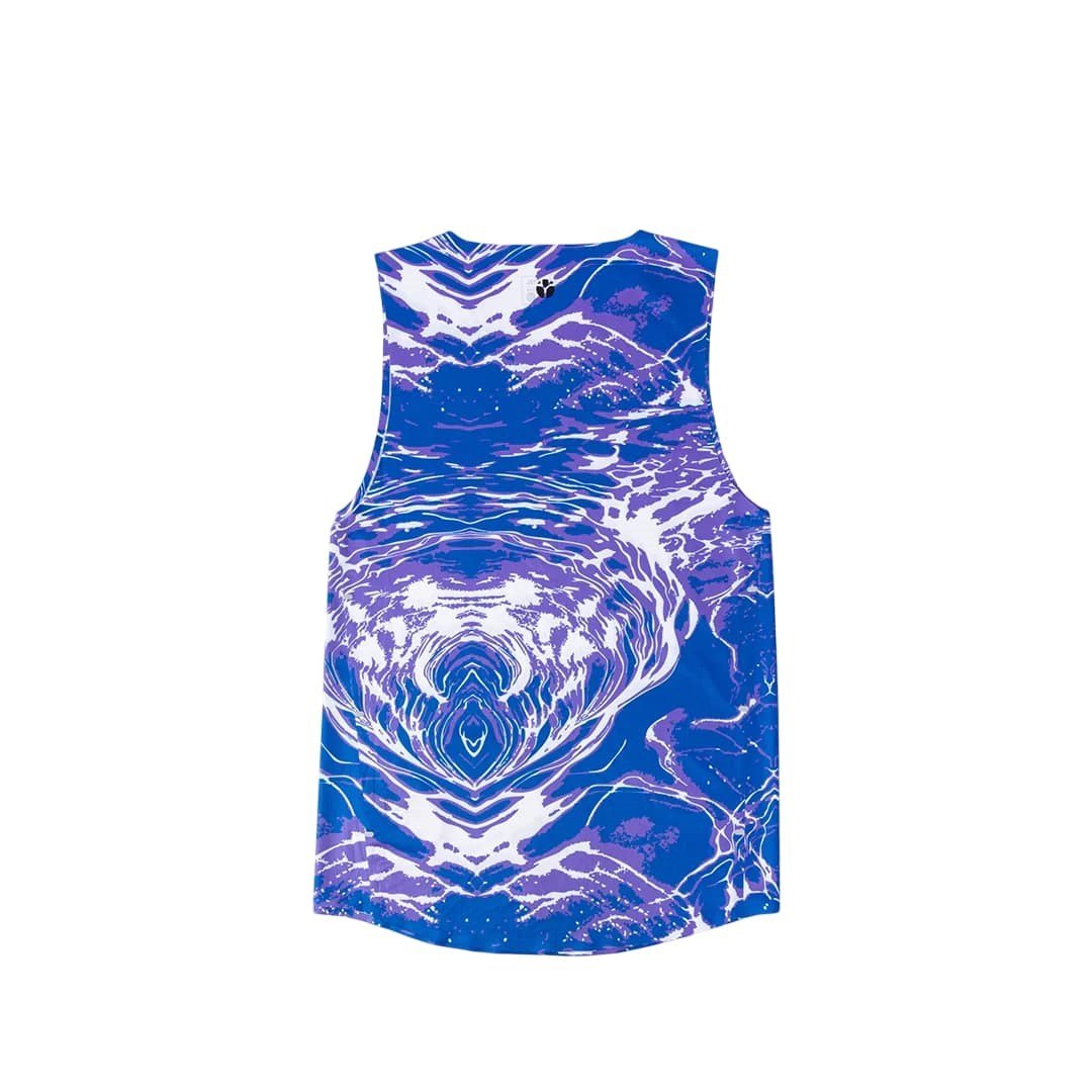 Fractel Velocity Mens Performance Running Singlet - Cobalt