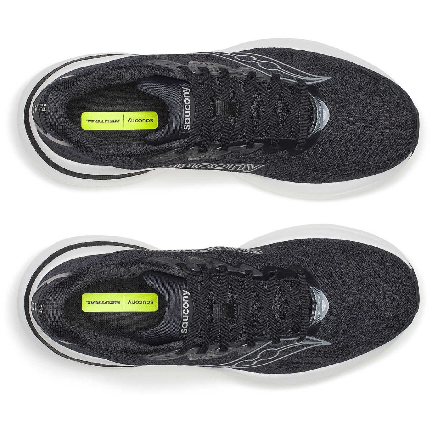 Saucony Ride 19 - Mens Running Shoes - Black/Silver