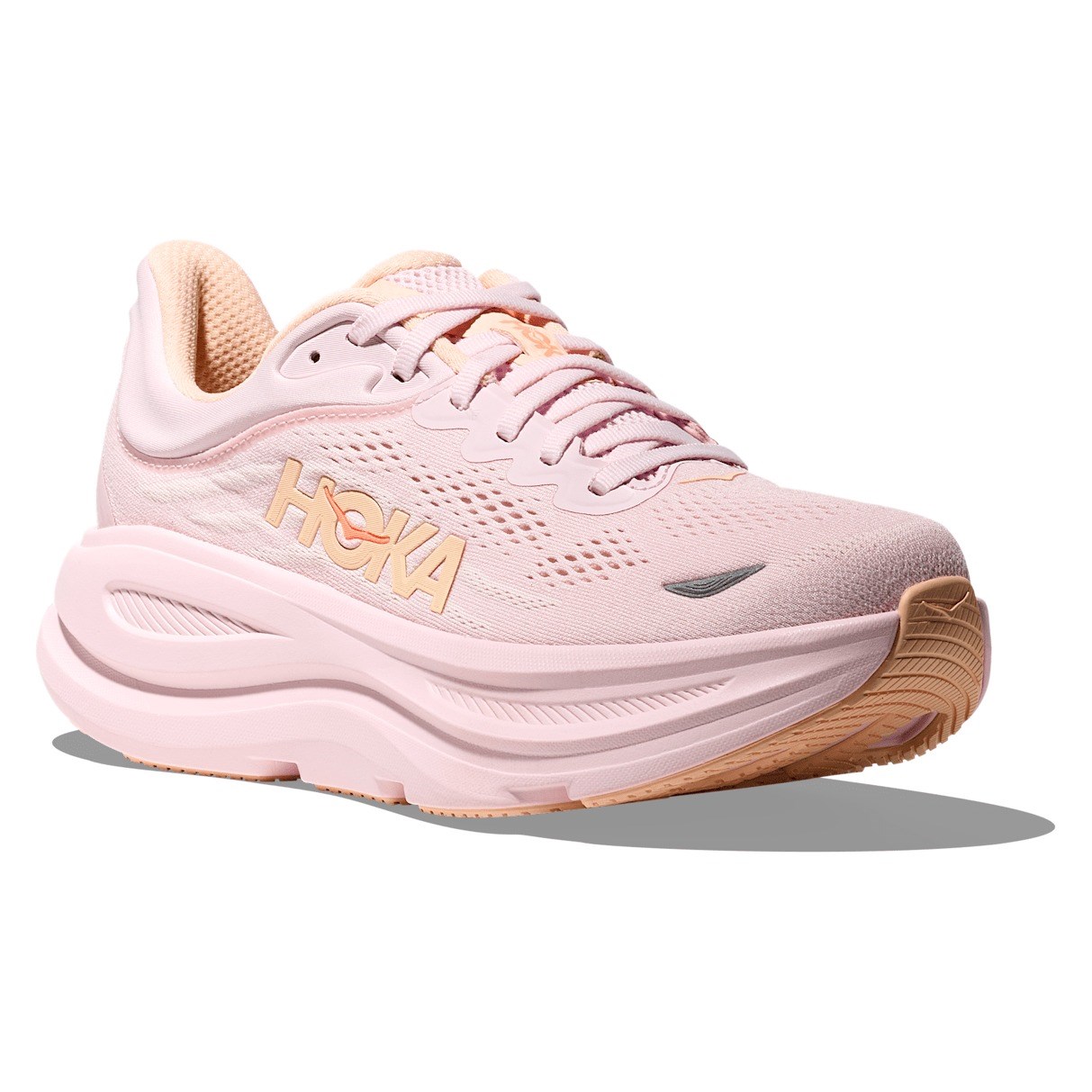 Hoka Bondi 9 - Womens Running Shoes - Lilac Cream/Tangerine