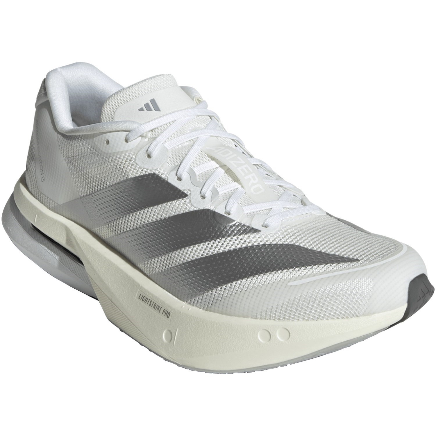 adidas Adizero Boston 13 - Womens Running Shoes - Cloud White/Matte Silver/Dash Grey