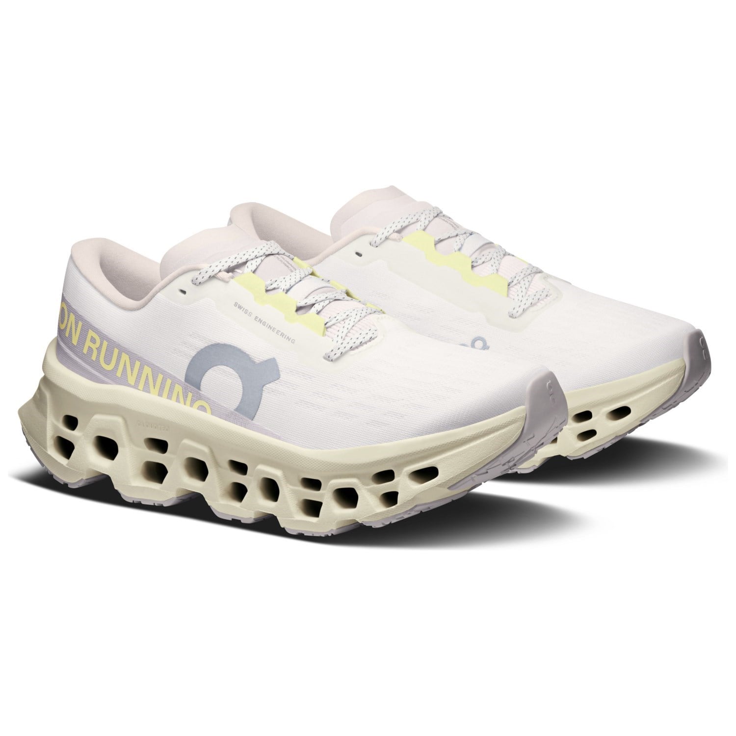 On Cloudmonster 3 - Womens Running Shoes - Ivory/Seedling