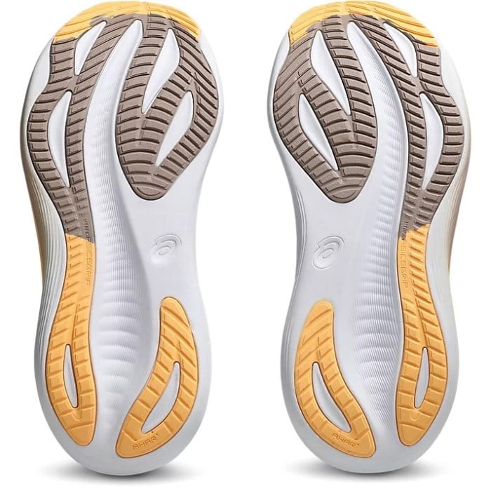 Asics Gel Nimbus 27 - Womens Running Shoes - White/Fawn