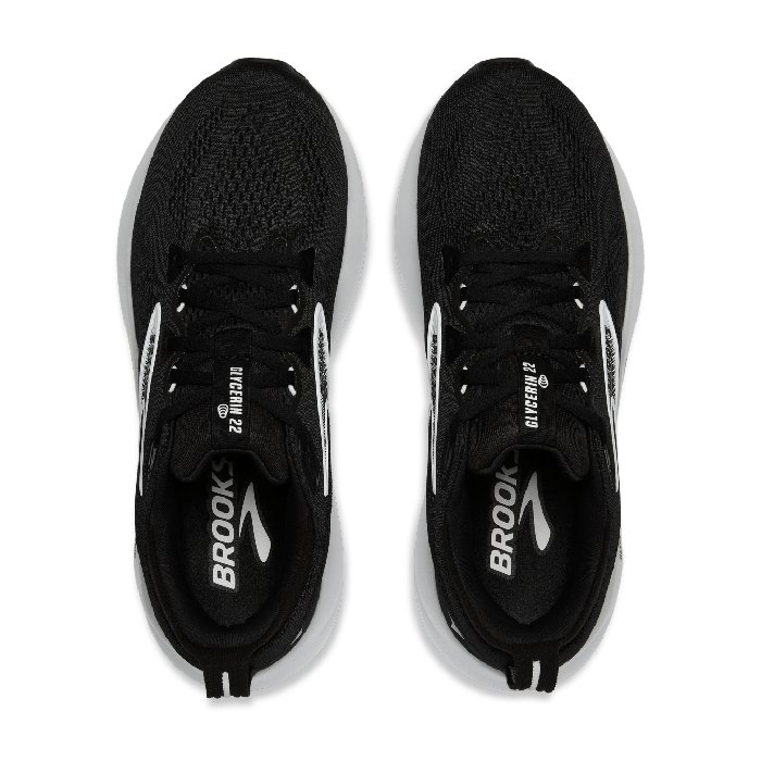 Brooks Glycerin 22 - Mens Running Shoes - Black/White