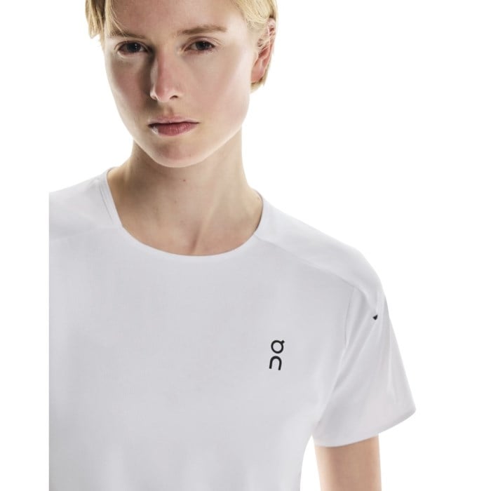 On Running Performance-T Womens Running T-Shirt - White/Silver