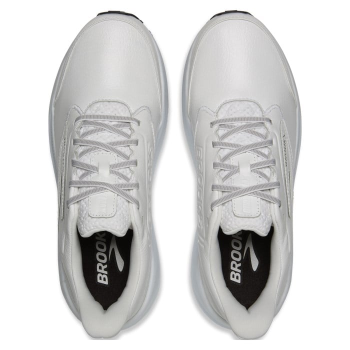 Brooks Ghost Max 4 Slip Resistant - Mens Walking Shoes - White/White - image 4