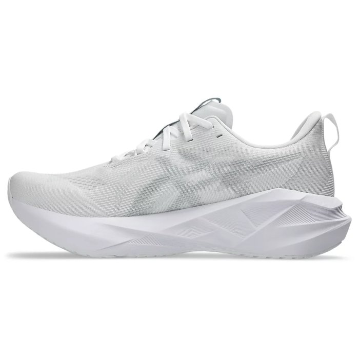 Asics Novablast 5 - Mens Running Shoes - White/Piedmont Grey