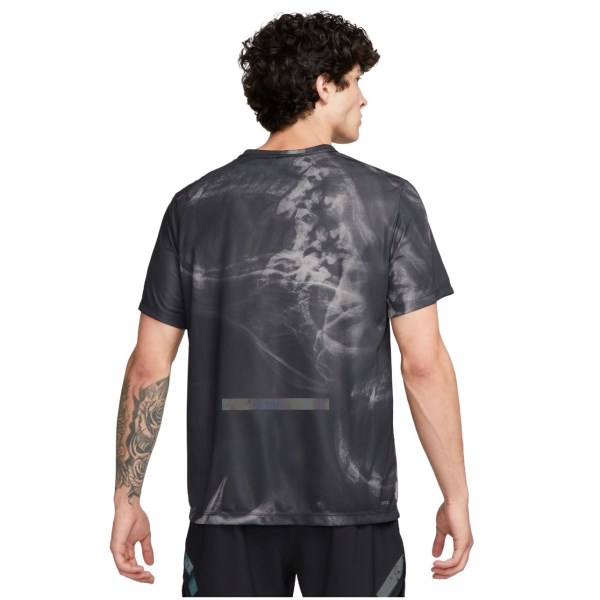 Nike Dri-Fit Run Division Rise 365 Mens Running T-Shirt - Black/Reflective Black