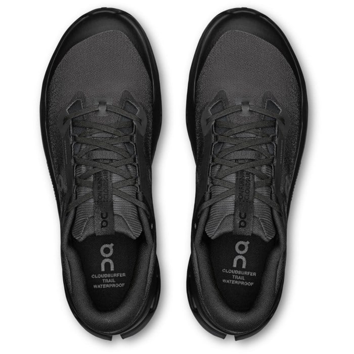 On Cloudsurfer Trail 2 WP - Womens Trail Running Shoes - Black/Black