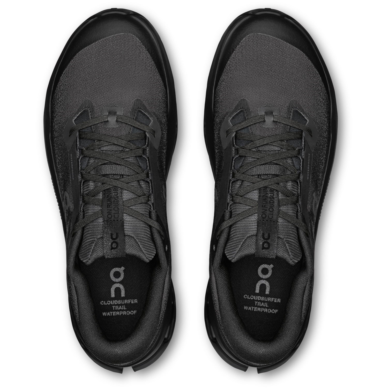 On Cloudsurfer Trail 2 WP - Womens Trail Running Shoes - Black/Black