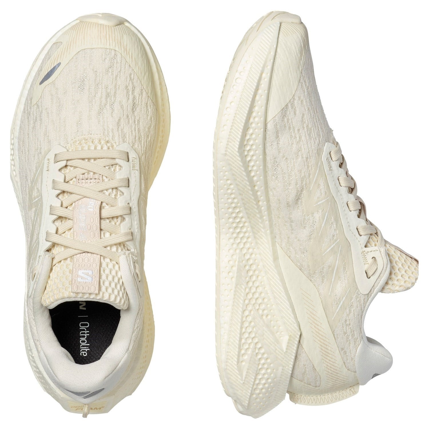 Salomon Aero Glide 4 - Womens Running Shoes - Vanilla Ice/Vanilla Ice/White