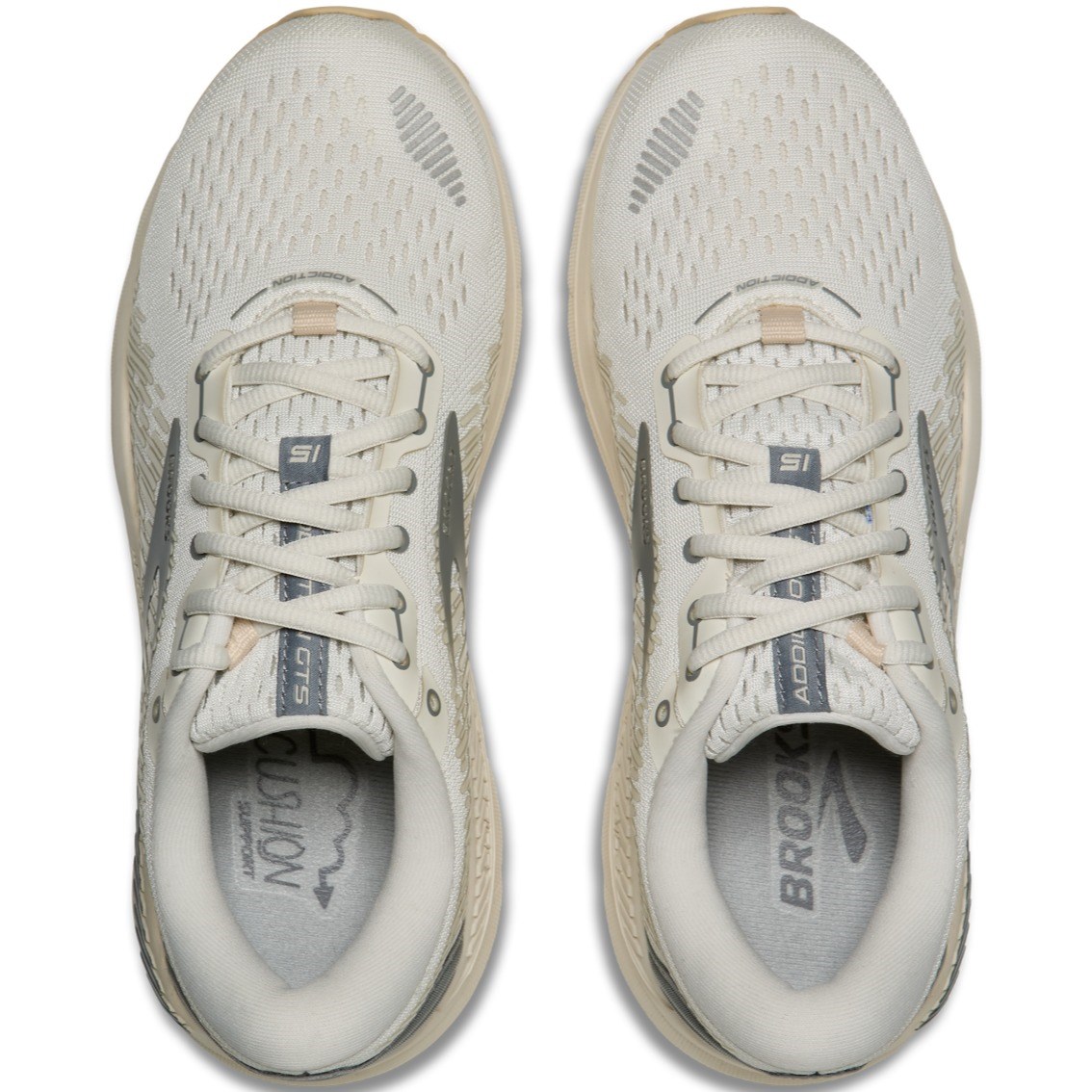 Brooks Addiction GTS 15 - Womens Running Shoes - Vaporous Gray/Prime Gray