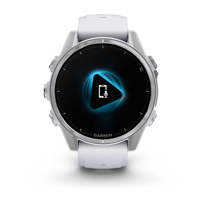 Garmin Fenix 8 43mm Premium Multisport Smartwatch - Silver/Whitestone Silicone Band - image 6