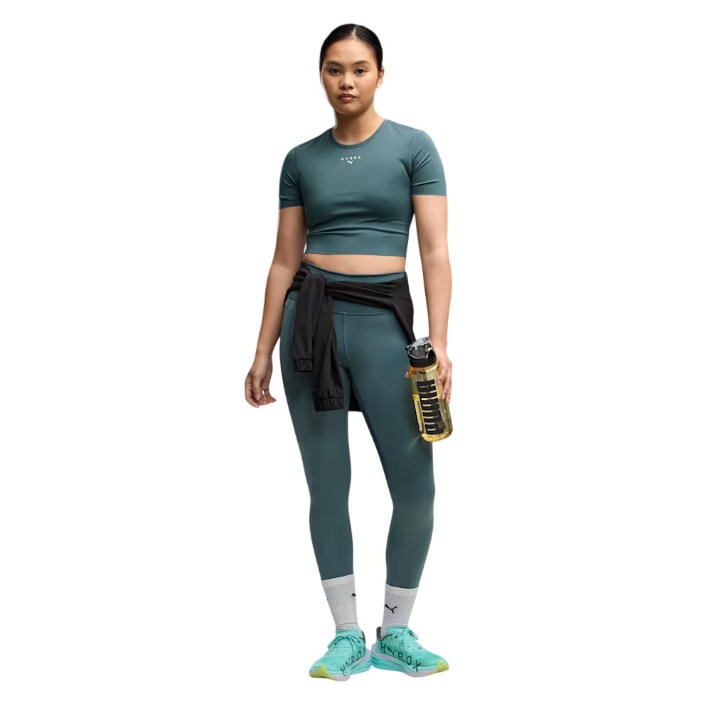 Puma x Hyrox PWRMode Womens Crop Top - Herb Garden - image 3