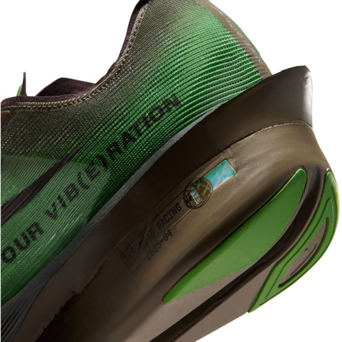 Nike ZoomX Vaporfly 4 - Our Pace Our Vib(e)bration - Mens Racing Shoes - Chlorophyll/Burgundy