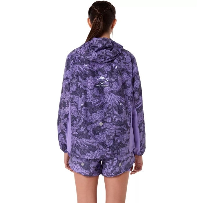 Asics FujiTrail Womens Packable Running Jacket - Amethyst