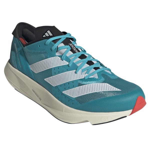 Adidas Adizero Takumi Sen 9 - Unisex Running Shoes - White/Core Black/Lucid Cyan