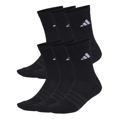 adidas Unisex Cushioned Crew Socks - 6 Pack
