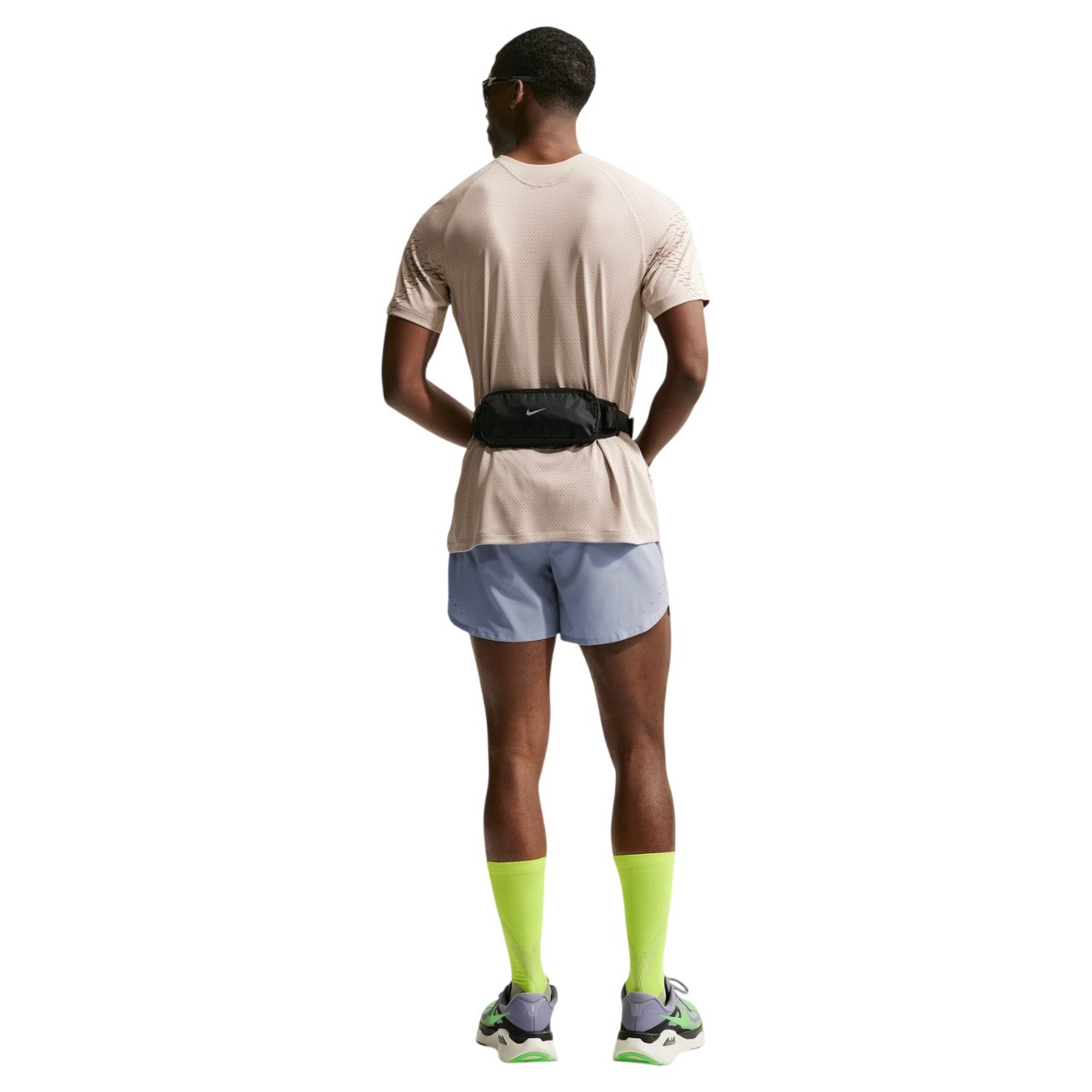 Nike Stride Mens Dri-Fit 5 Brief-Lined Running Shorts - Iron Purple/Indigo Haze/Reflective Silver