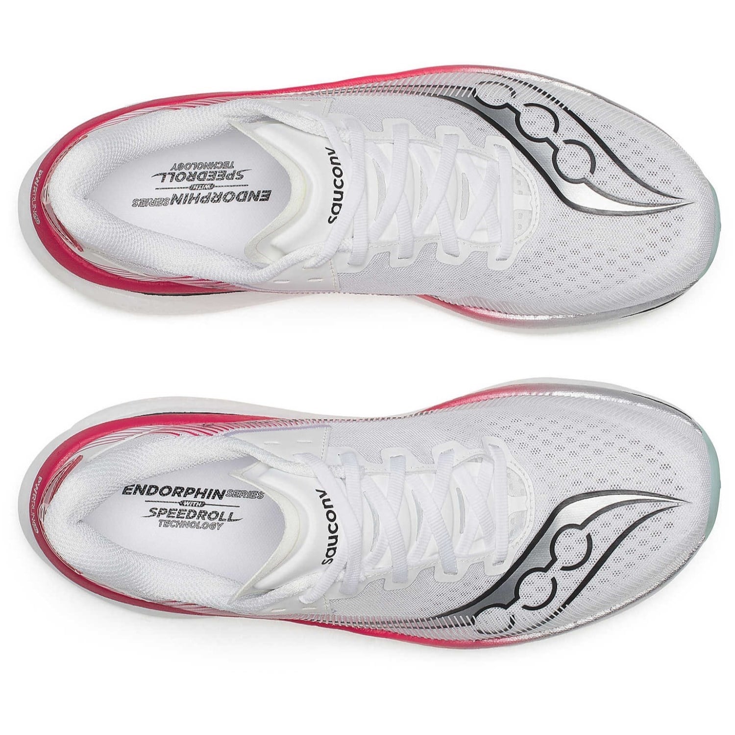 Saucony Endorphin Azura - Mens Running Shoes - White/Salsa