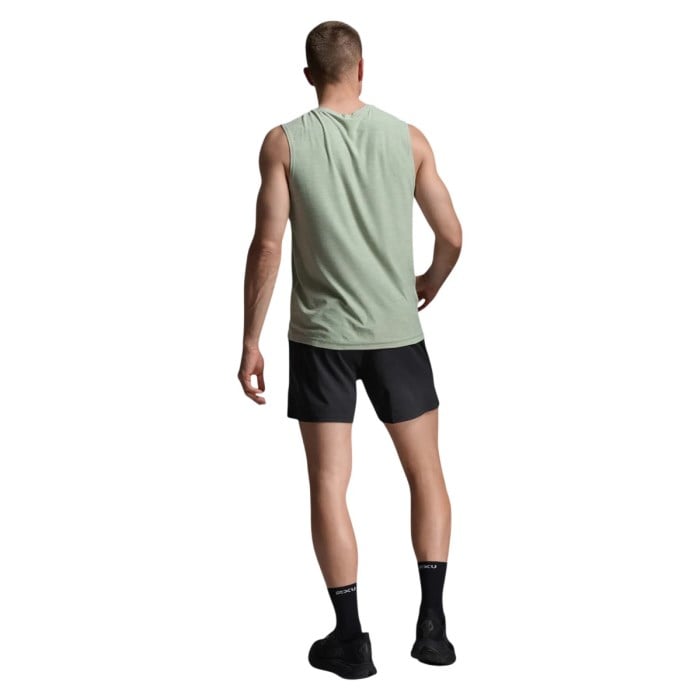 2XU Aero Mens Signature Tank - Eucalyptus/Eucalyptus - image 7