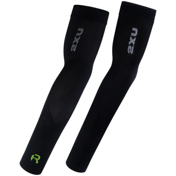 2XU Unisex Recovery Arm Sleeves - Black/Nero