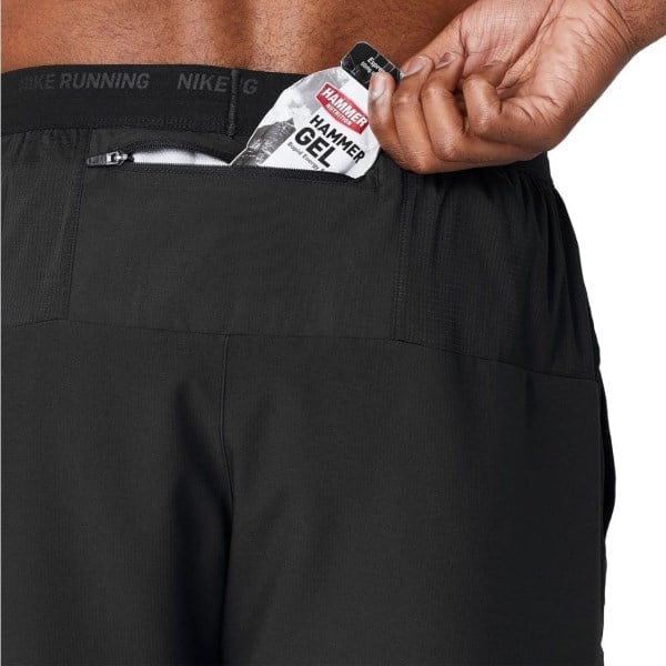 Nike Dri-Fit Stride Brief-Lined Mens Running Shorts - Black/Reflective Silver