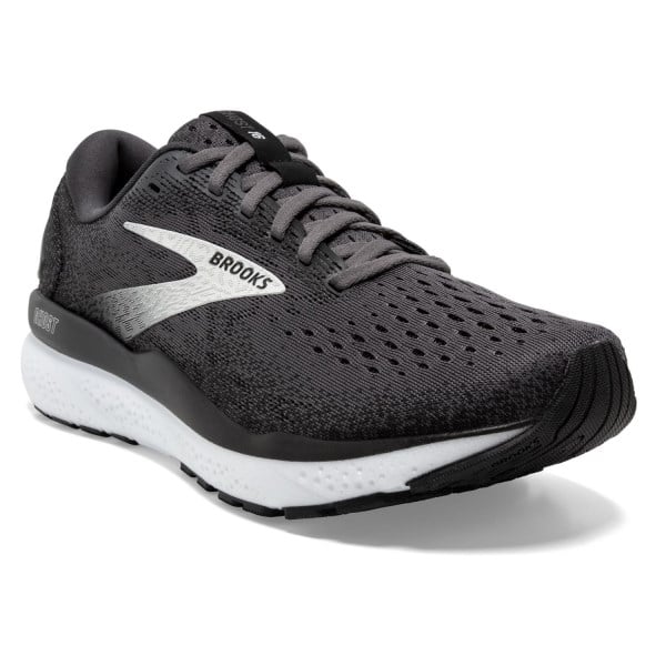 Brooks Ghost 16 - Womens Running Shoes - Black/Grey/White