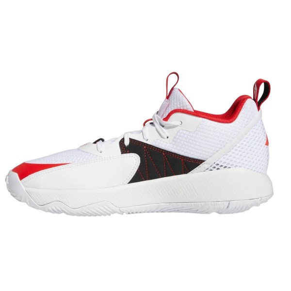 Adidas Dame Certified - Mens Basketball Shoes - Cloud White/Vivid Red/Dash Grey