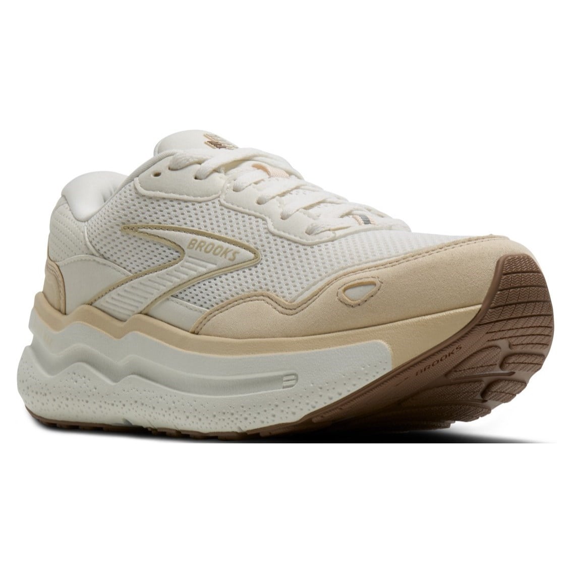 Brooks Ghost Max 2 Suede - Womens Walking Shoes - Star/Sand/Portabella