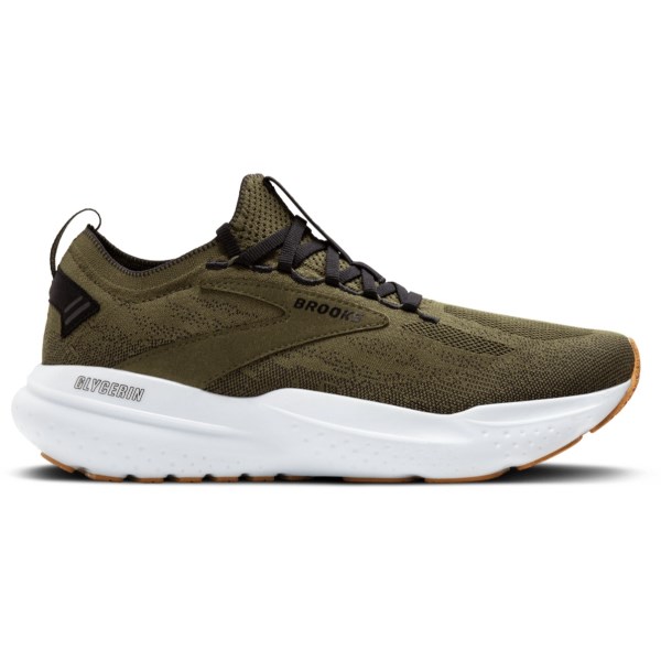 Brooks Glycerin Stealthfit 21 - Mens Running Shoes - Green/Black/White
