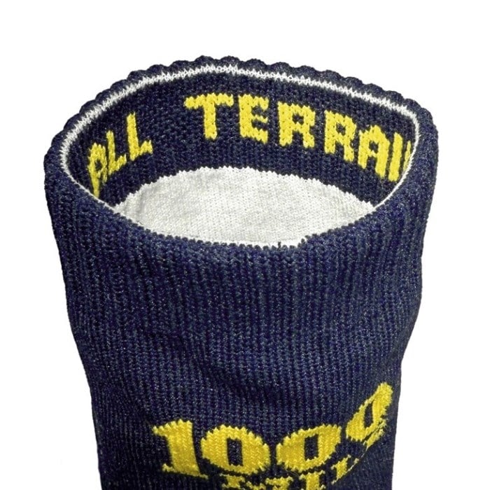 1000 Mile All Terrain 25 Repreve Mens Trail Running/Hiking Socks - Anti Blister - Black/Grey