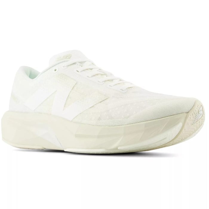 New Balance FuelCell Rebel v4 - Mens Running Shoes - White/Linen/Sea Salt