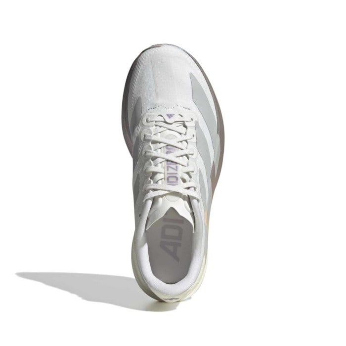 adidas Adizero Evo SL Woven - Womens Running Shoes - Crystal White/Grey Two/Matt Purple Metallic - image 6