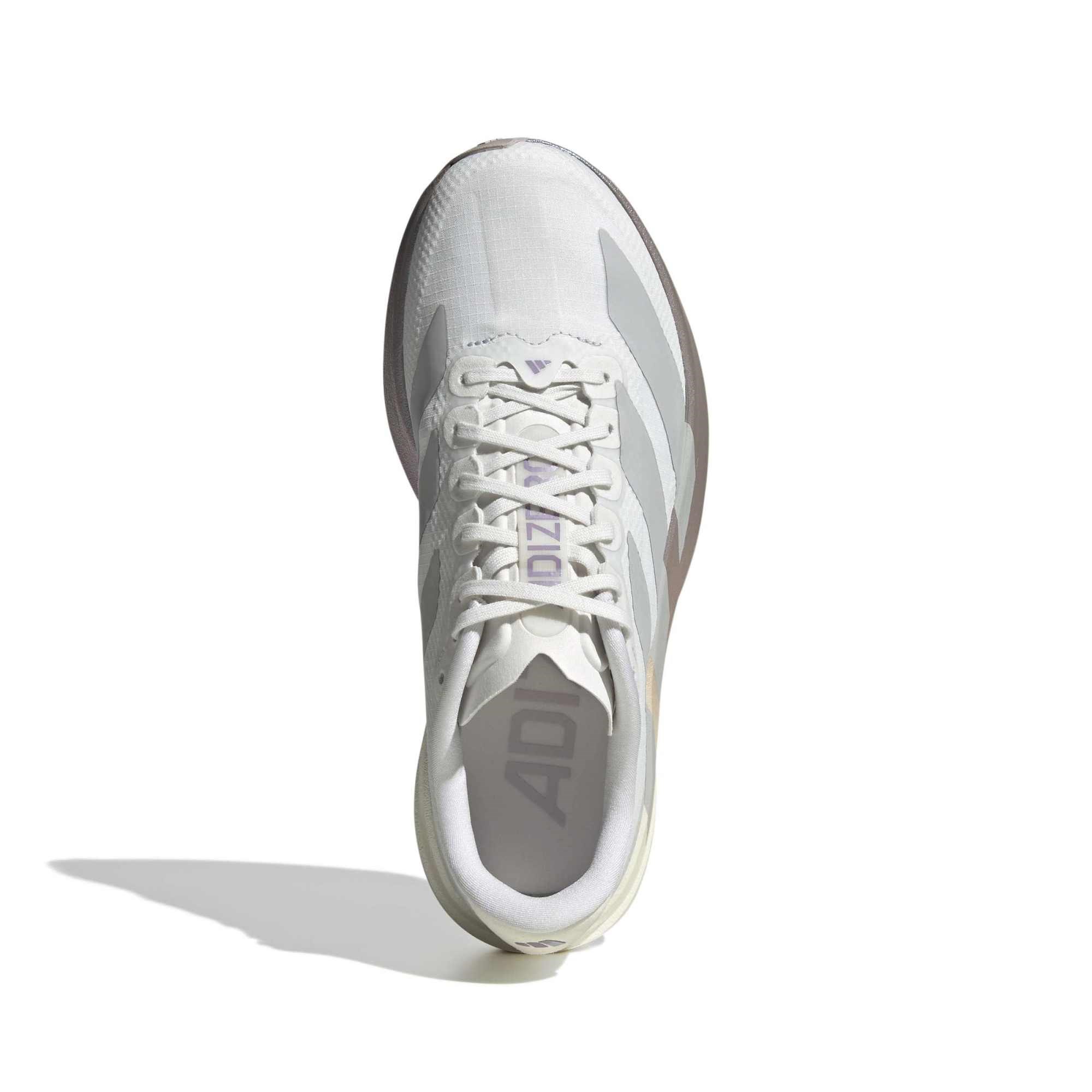 adidas Adizero Evo SL Woven - Womens Running Shoes - Crystal White/Grey Two/Matt Purple Metallic - image 6