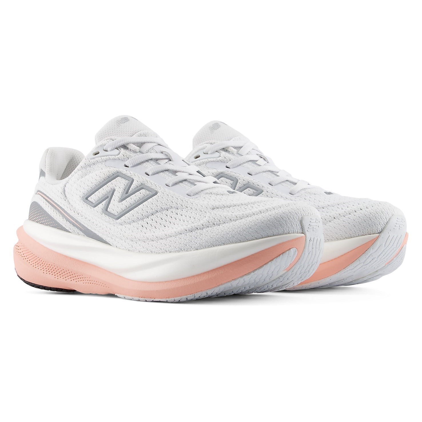 New Balance 1080v15 - Womens Running Shoes - White/Pink Lemonade - image 2