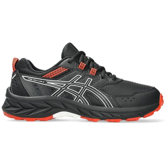Asics Gel Venture 9 GS - Kids Trail Running Shoes - Black/White