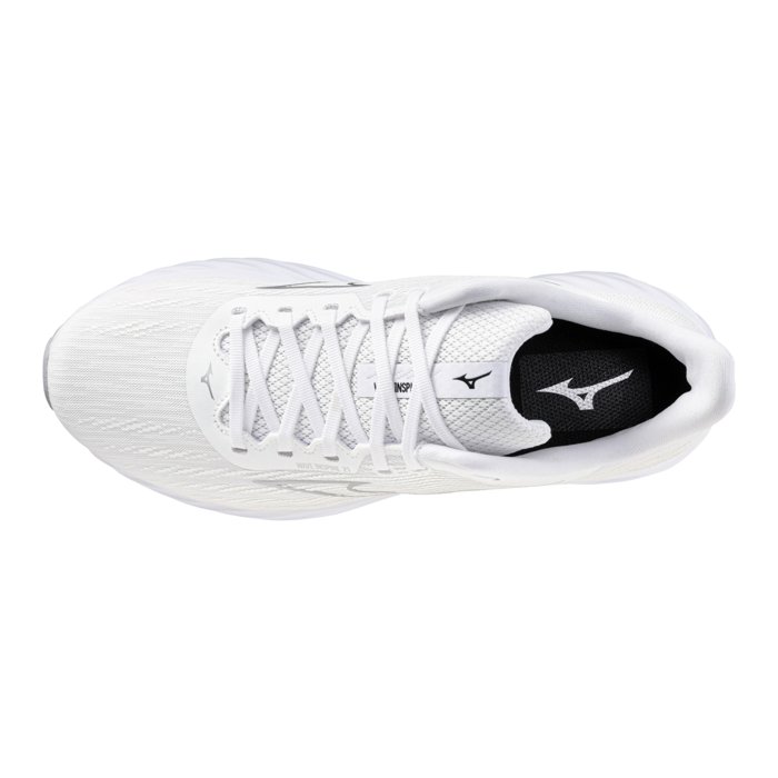 Mizuno Wave Inspire 21 - Mens Running Shoes - White/Silver/Harbour Mist