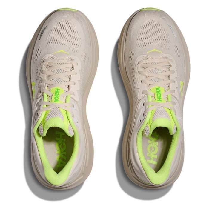 Hoka Bondi 9 - Mens Running Shoes - Grout/Neon Yuzu